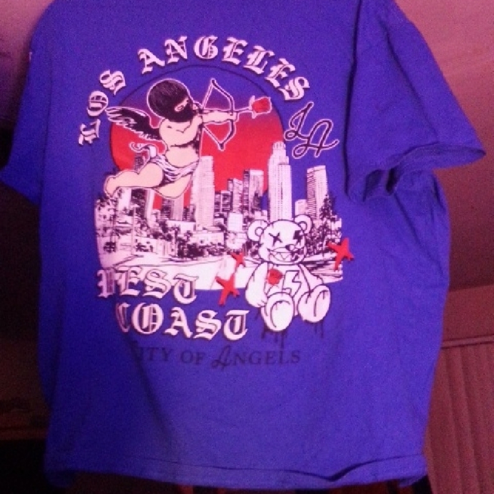 Vibrant Blue Los Angeles Kids Tee
